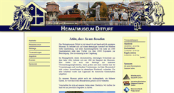 Desktop Screenshot of heimatmuseum-ditfurt.de